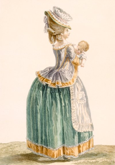 Young Provincial Mother and Child, Engraved by Patas, Plate from 